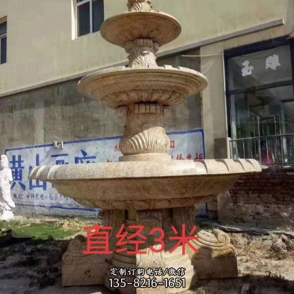 大型戶外小區歐式多層噴泉雕塑（3）