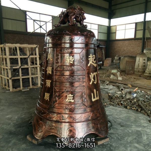 佛教銅雕戶外大型銅鐘雕塑（4）