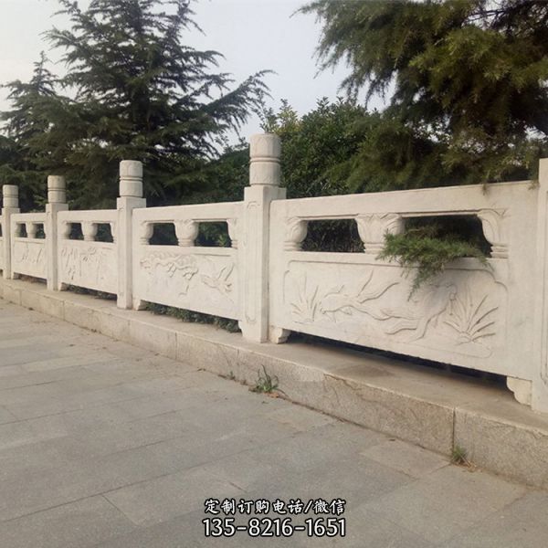河道橋梁花崗巖石材護欄 景區石圍欄（4）