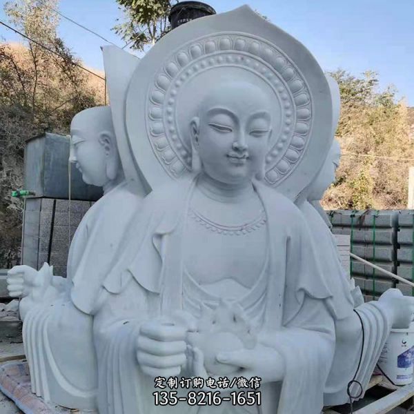 景點廣場大理石雕刻人物雕塑文化石柱擺件（1）