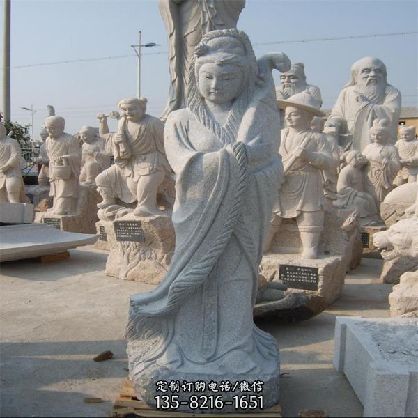 景區廣場大理石石雕園林古代人物四大美女雕塑（3）