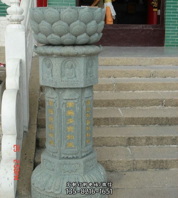 寺廟室外青石浮雕出食臺擺件（2）