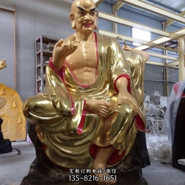 寺廟玻璃鋼大型十八羅漢雕塑