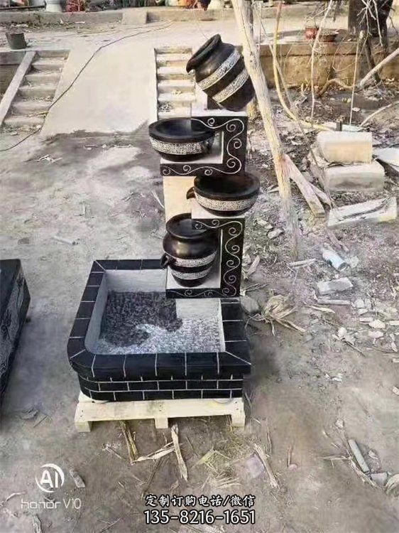 青石流水擺件噴水景觀（1）