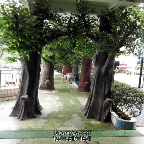 玻璃鋼仿真樹 房地產園林景觀雕塑（2）