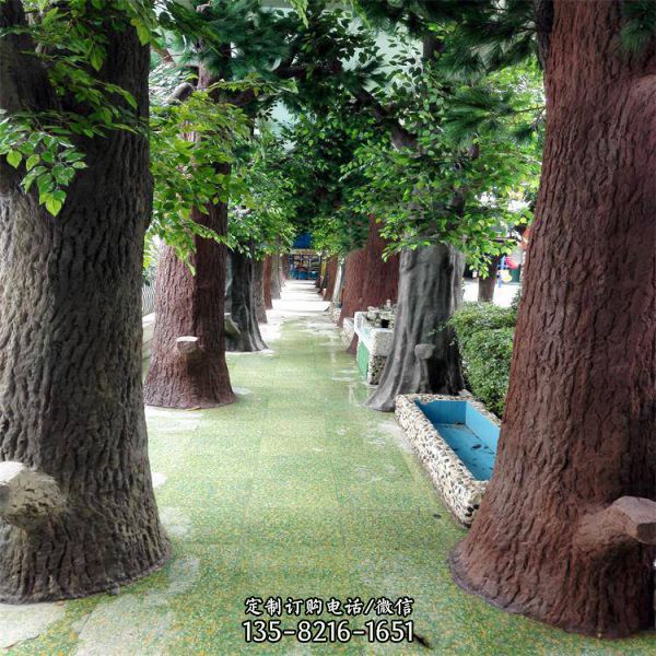 玻璃鋼仿真樹 房地產園林景觀雕塑（1）