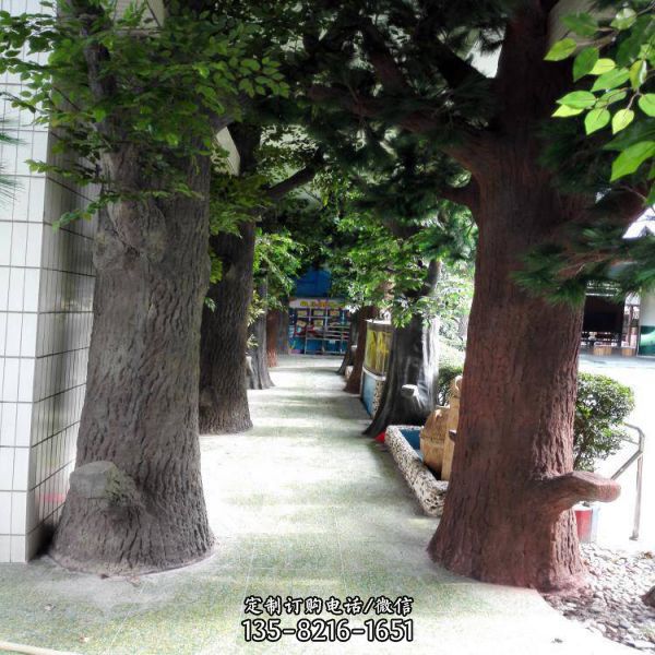 玻璃鋼仿真樹 房地產園林景觀雕塑（4）