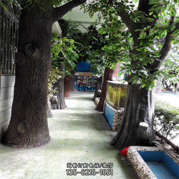 玻璃鋼仿真樹 房地產園林景觀雕塑（5）