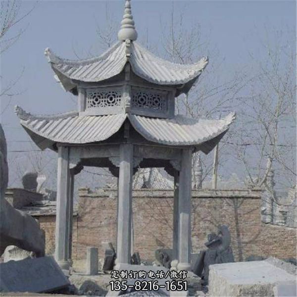 戶外景區(qū)石雕大型中式?jīng)鐾さ袼埽?）