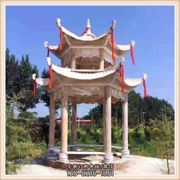 戶外景區(qū)石雕大型中式?jīng)鐾さ袼埽?）