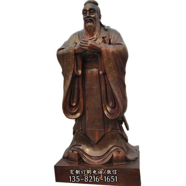 孔子君王雕像胸像校園工藝景觀工藝品擺件（1）