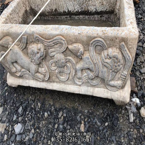 仿古工藝庭院養(yǎng)魚(yú)石槽子（3）