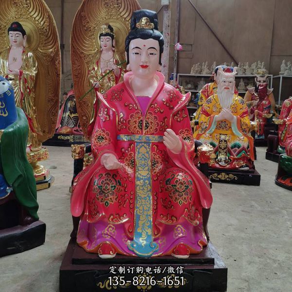 寺廟大型玻璃鋼彩繪佛像雕塑（3）