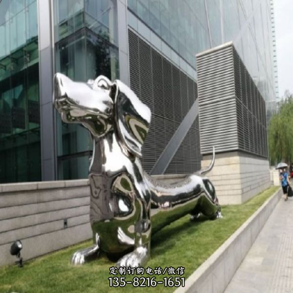 園林小區不銹鋼鏡面動物景觀雕塑（3）