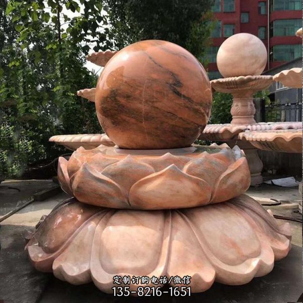 庭院室外晚霞紅中式噴泉造型水景觀雕塑（1）