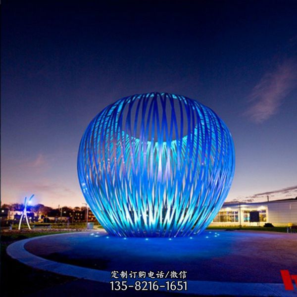 園林廣場裝飾不銹鋼抽象景觀雕塑（3）