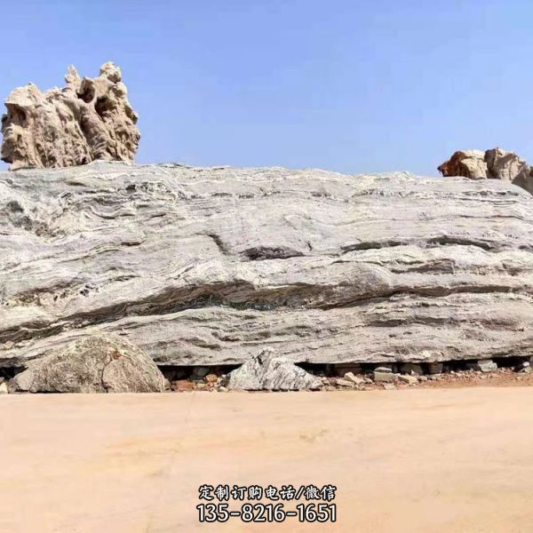 小區戶外黃蠟石假山石造景擺件（1）