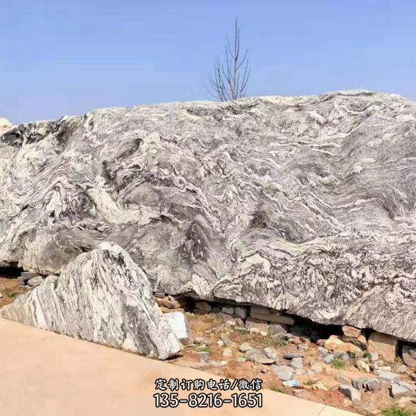 小區戶外黃蠟石假山石造景擺件（3）
