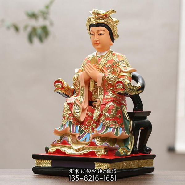玻璃鋼彩繪貼金 寺廟佛像雕塑（1）
