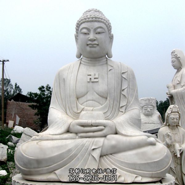 大理石石雕花崗石寺廟大型神佛雕塑（6）