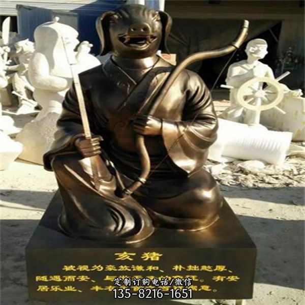 公園大型不銹鋼仿銅戶外十二生肖雕塑（2）