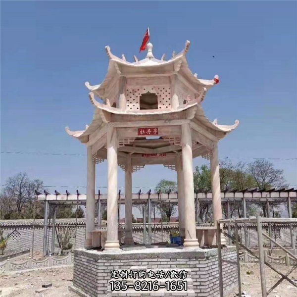 園林村莊戶外擺放大理中式涼亭雕塑（3）