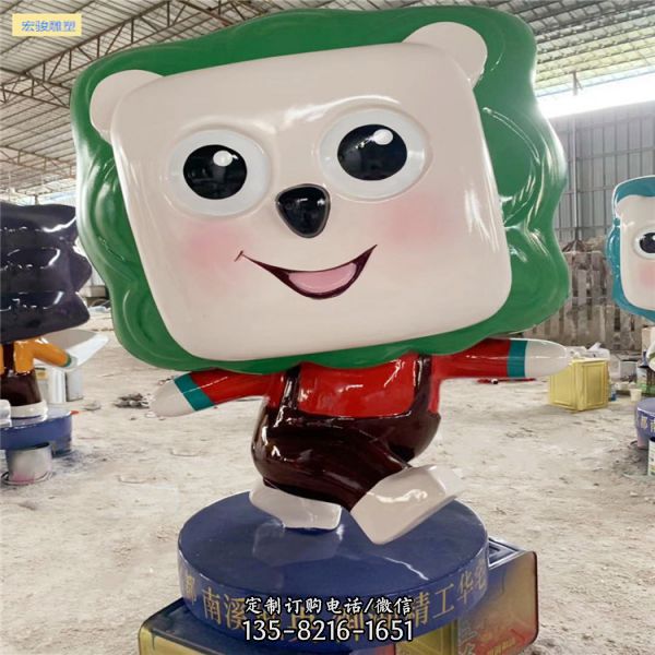 商場房產玻璃鋼品牌吉祥物人物雕像 擺件（3）