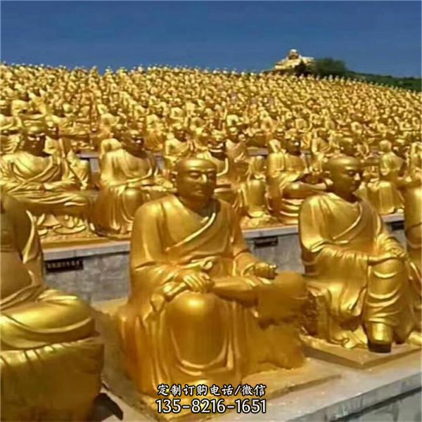 銅佛像西方三圣大型寺院佛像雕塑（5）