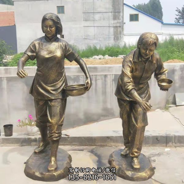 戶外情景小品農耕人物雕塑（1）