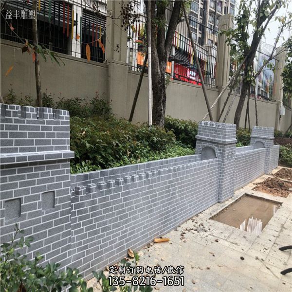 園林玻璃鋼仿萬里長城雕塑模型（1）