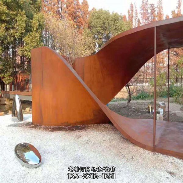 公園戶外不銹鋼做舊創意景觀擺件