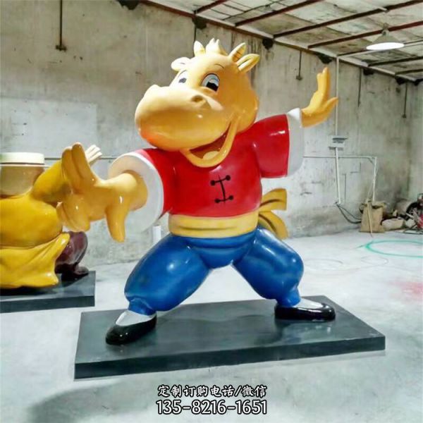 公司形象玻璃鋼卡通人物小品雕塑（2）