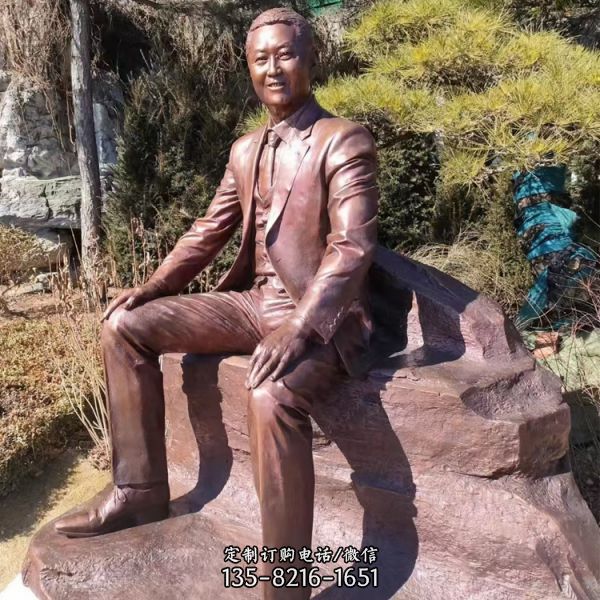 校園展館鑄銅現(xiàn)代名人玻璃鋼雕塑（1）