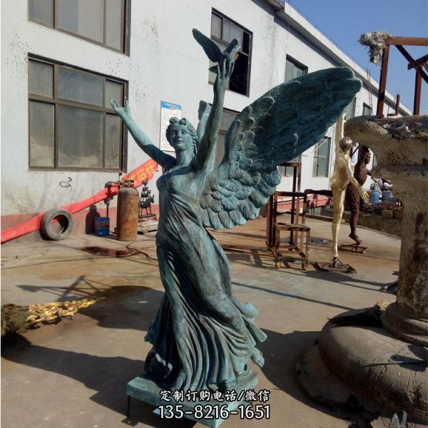 西方天使人物銅雕歐式酒店廣場景觀擺件（1）