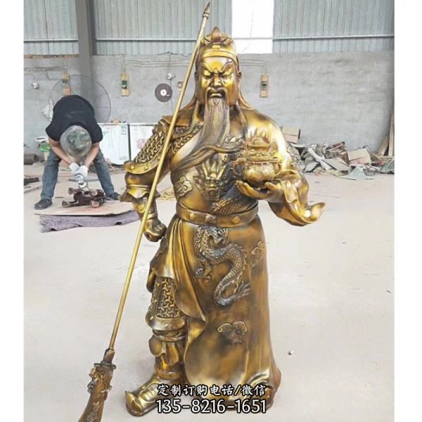 家居寺廟供奉佛像關二爺關公雕塑（3）