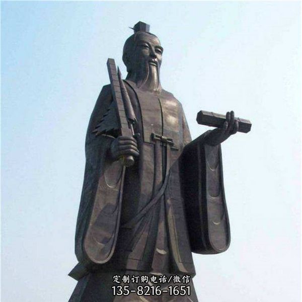 玻璃鋼仿銅校園古代名人雕塑（3）