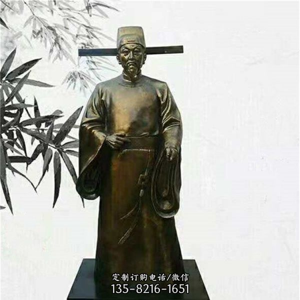 玻璃鋼仿銅校園古代名人雕塑（1）