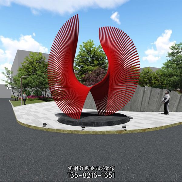 不銹鋼烤漆城市園林景觀藝術造型雕塑（2）