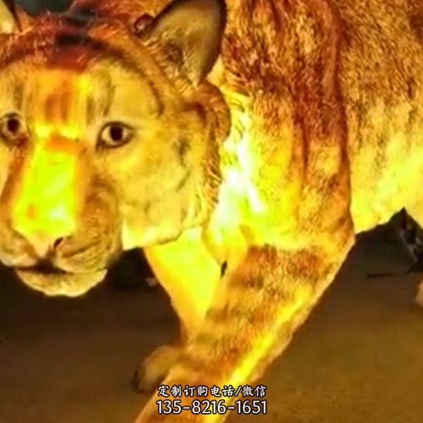城市公園玻璃鋼仿真動物夜晚照明擺件（1）
