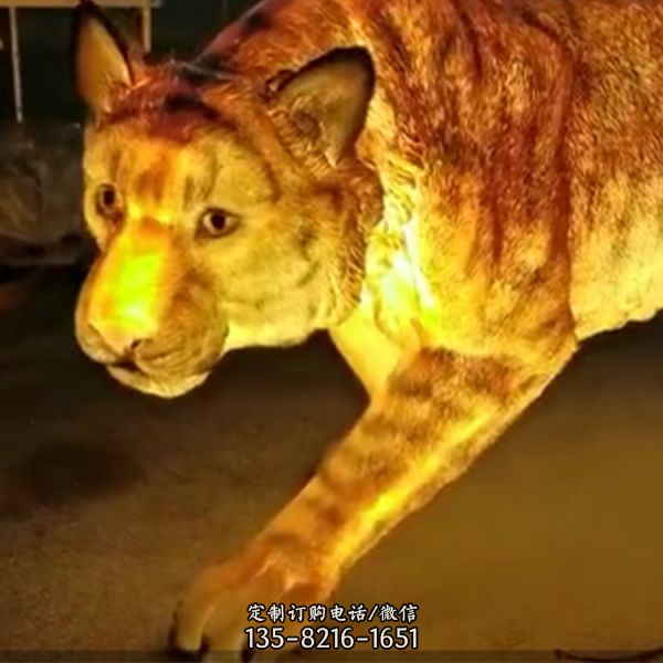 城市公園玻璃鋼仿真動物夜晚照明擺件（5）