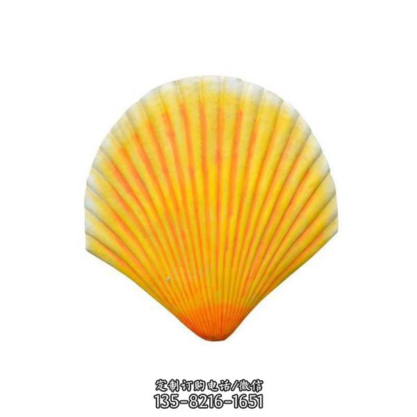 海洋公園玻璃鋼仿真貝殼雕塑