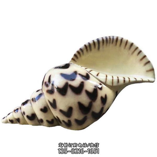 海洋館擺放玻璃仿真海螺小品雕塑