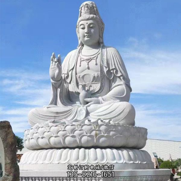 學校廣場擺放花崗巖孔子人物雕像（4）