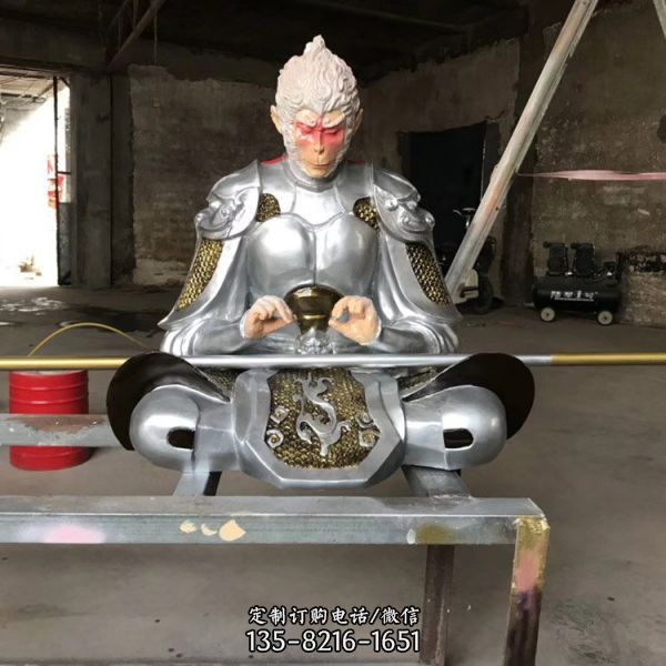 旅游景區擺放玻璃鋼彩繪美猴王孫悟空（3）