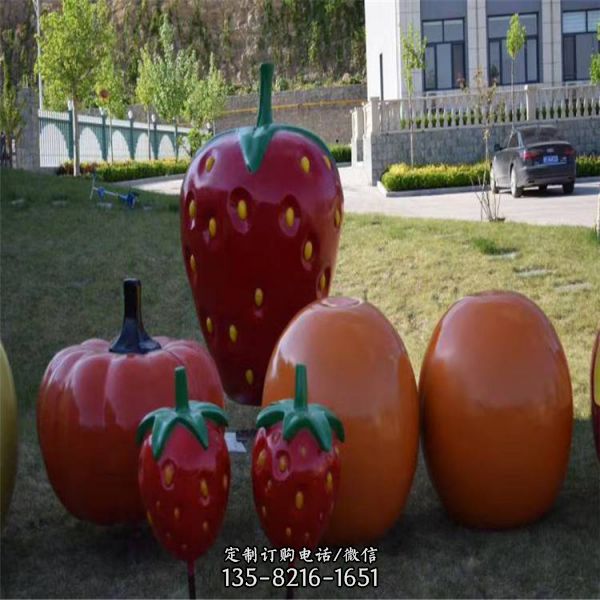 玻璃鋼卡通彩繪仿真景觀公園草坪美陳擺件（3）