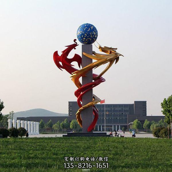 大型不銹鋼戶外廣場景觀雕塑（2）