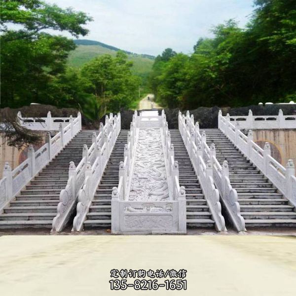 玉石欄板欄桿河道景觀橋圍欄雕塑（3）