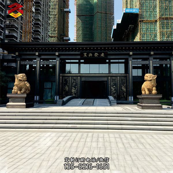 不銹鋼金屬鏤空字母鐵藝獅子造型（4）