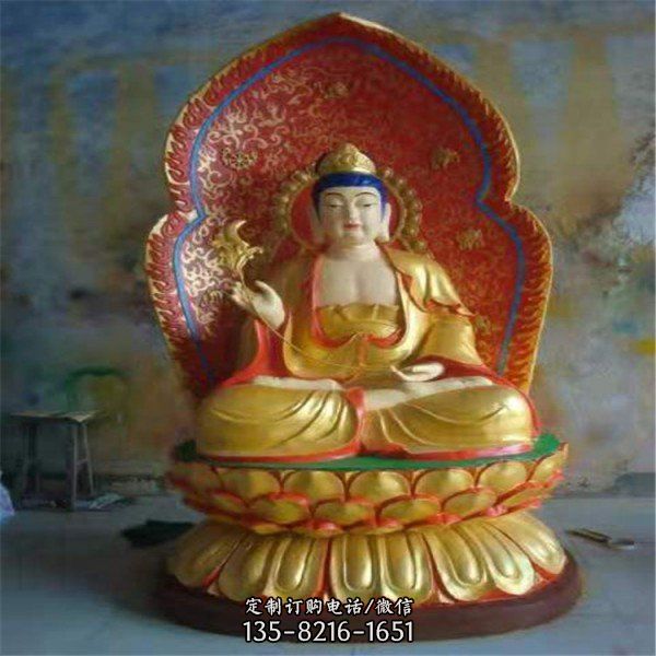 寺廟室內(nèi)擺放大型鑄銅觀音菩薩佛像（3）