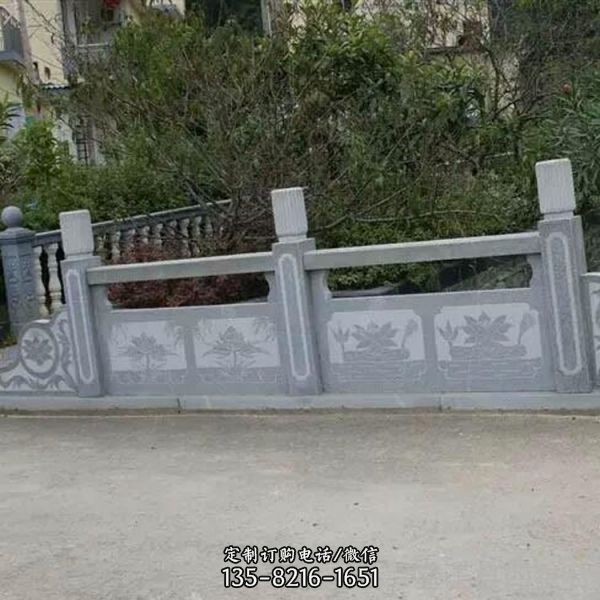 戶外河道大理石石雕欄桿欄板雕塑（4）